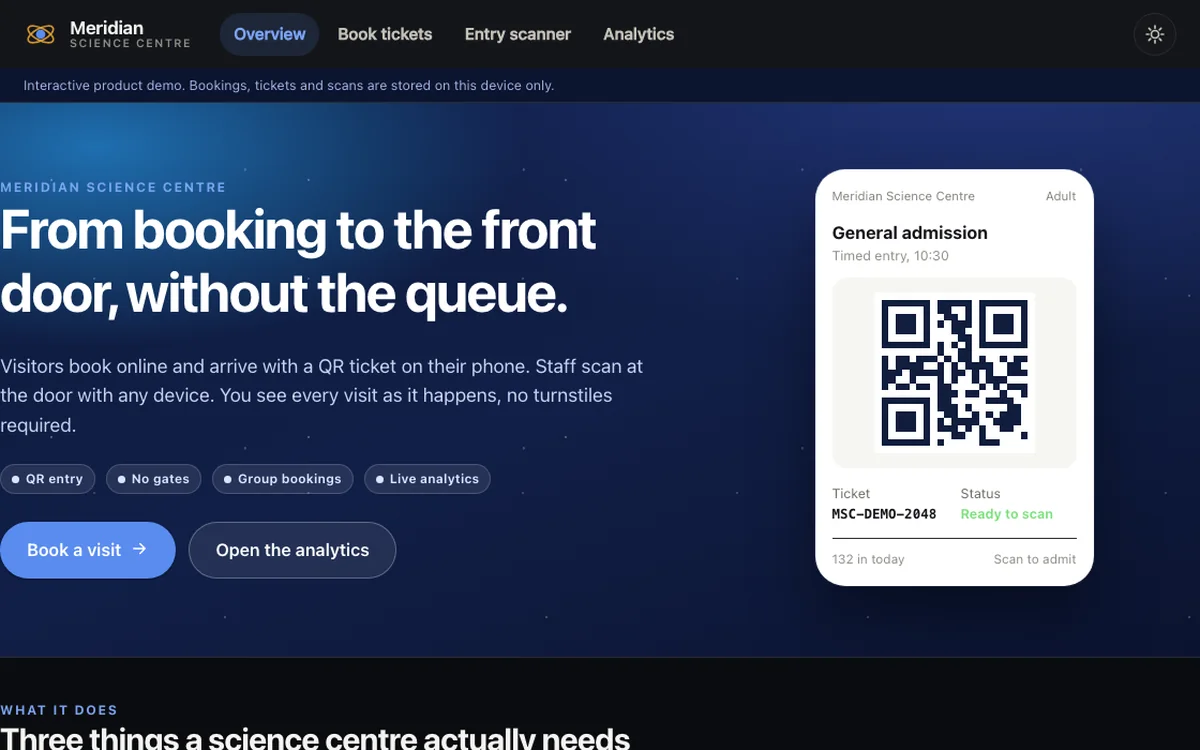 CustomGlide QR Ticketing